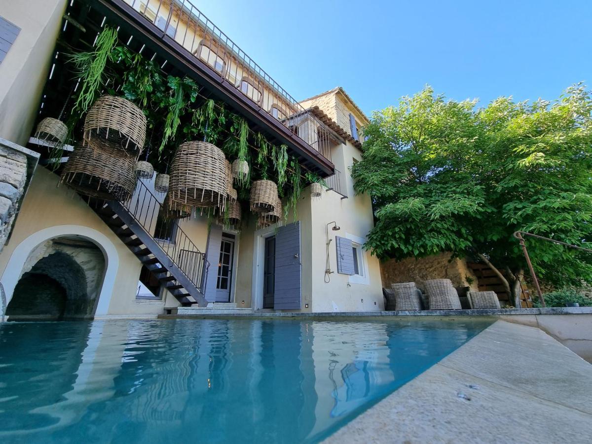 Maison Au Centre Du Village De Gordes Avec Vue Incroyable Bagian luar foto