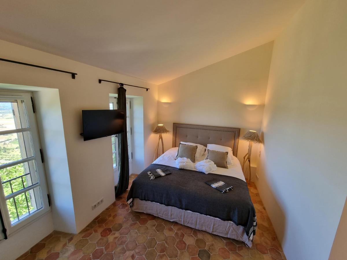 Maison Au Centre Du Village De Gordes Avec Vue Incroyable Bagian luar foto