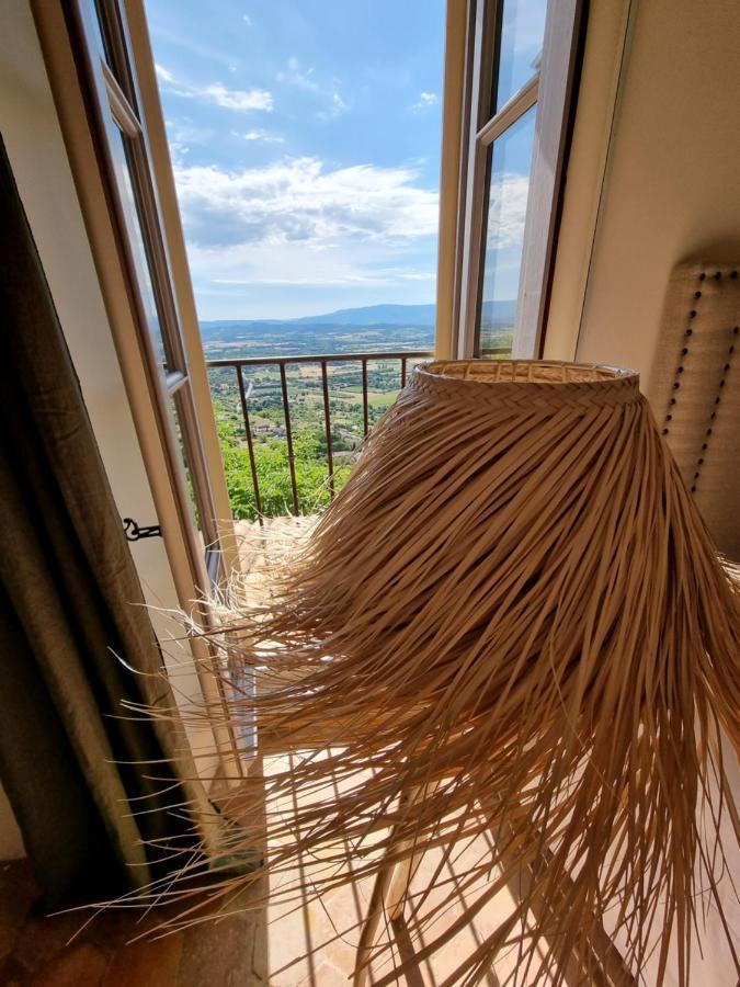 Maison Au Centre Du Village De Gordes Avec Vue Incroyable Bagian luar foto