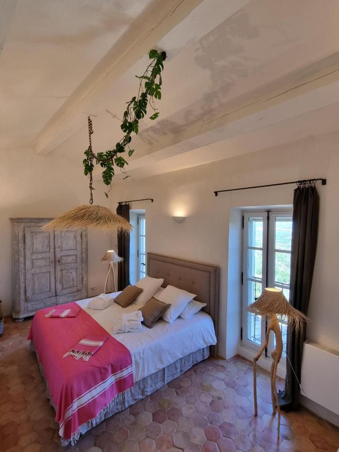 Maison Au Centre Du Village De Gordes Avec Vue Incroyable Bagian luar foto
